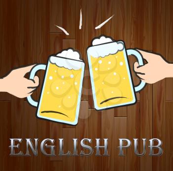 English Pub Beer Glasses Meaning English Tavern Or Bar