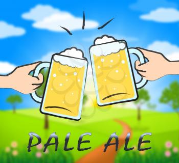 Pale Ale Beers Showing Light Beer Or Malt