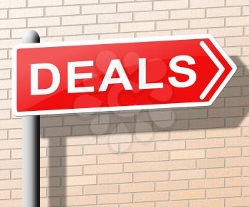 Deals Sign Means Best Price Goods 3d Illustration