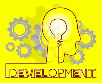 Development Cogs Means Growth Progress And Evolution
