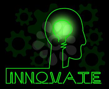 Innovate Brain Meaning Innovating Creative And Ideas