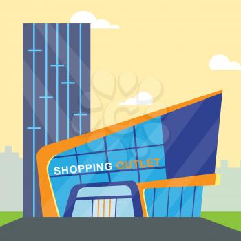 Shopping Outlet Store Meaning Retail Commerce 3d Illustration