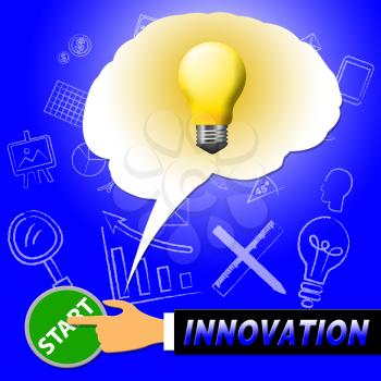 Innovation Light Showing Transformation And Restructuring 3d Illustration