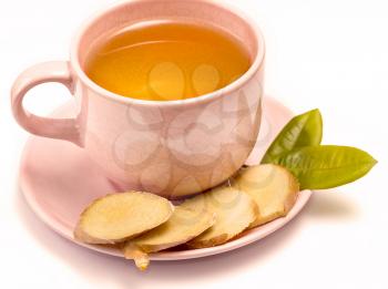 Ginger Tea Cup Indicating Drinks Beverage And Refreshed