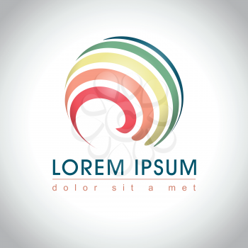 Abstract web Icon and logo sample, vector illusration