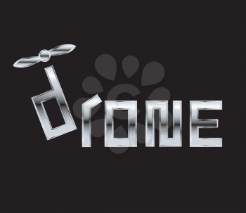 Drone Logo Concept Design. AI 10 Supported.