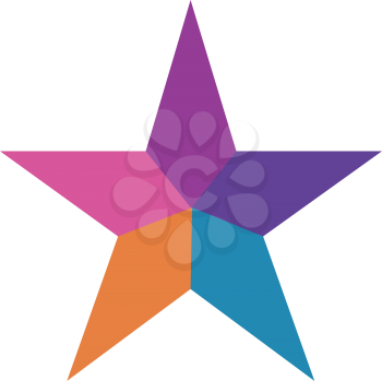 Colorful Star Logo. EPS  Supported.