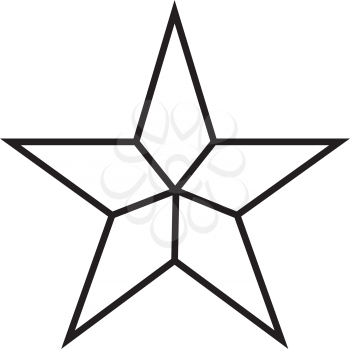 Black Star Logo. EPS  Supported.