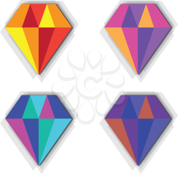 Diamond Icon Design, AI 10 support.