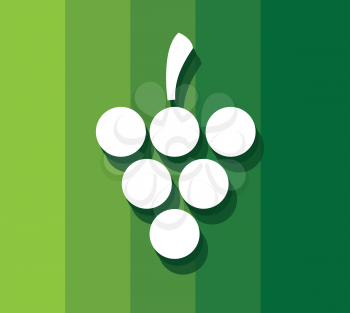 Bunch of Grapes with Backgorund Design. AI 8 supported.