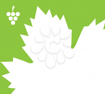 Template Design for Grapes and Leaves. AI 8 supported.