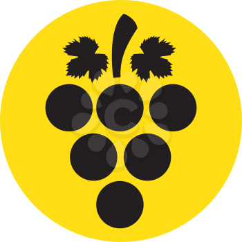 Bunch of Grapes Icon Design. AI 8 supported.