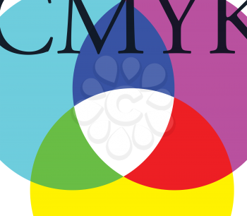 CMYK Background Design Concept Design.