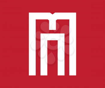 Geometric MN Logo Concept.