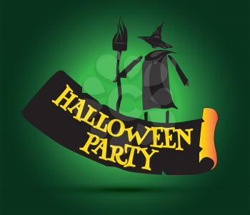 Halloween Party Concept Design and Witch