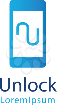 Unlock Logo Design COncept. Eps 10 supported.