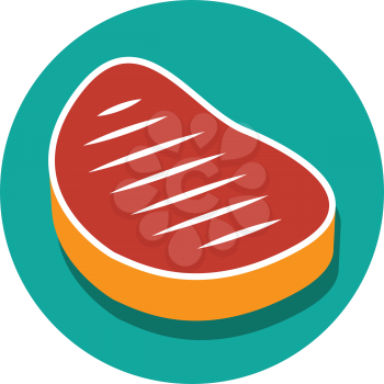 Pork Chops Icon Design. Eps 8 supported.