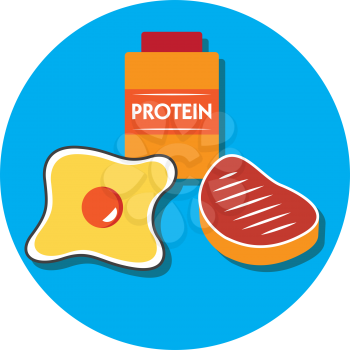 Protein Concept Illustration. Eps 8 supported.