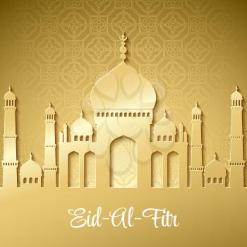 Eid Al Fitr. Eid Mubarak. Vector background EPS 10