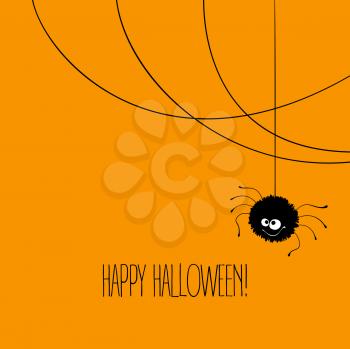 Funny Halloween greeting card monster eyes. Vector illustration EPS 10