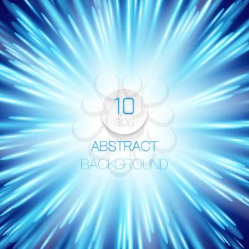 Vector abstract background with glowing rays. EPS 10