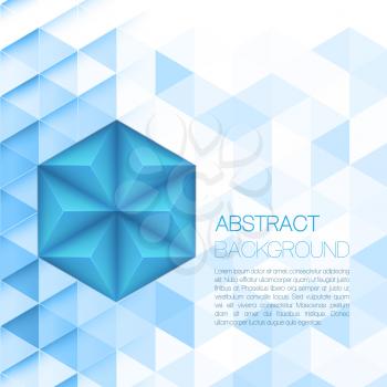 Abstract 3d triangular background. Vector illustration  EPS10