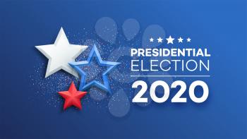 American Presidential Election 2020 background design. Vector illustration EPS10