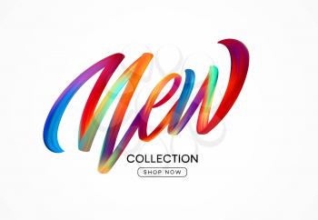 Calligraphy New collection. Colorful modern flow lettering. Vector illustration EPS10