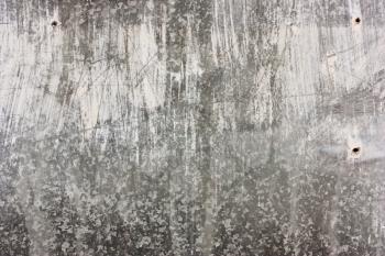 Grunge background with white, shabby paint and gray aluminum texture