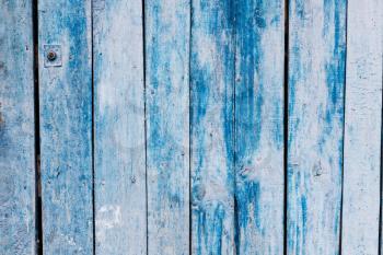 blue vintage rustic wooden background. Vertical slats