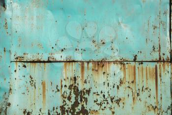 Green turquoise metal iron rusty military grunge background