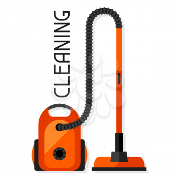 Housekeeping background with vacuum cleaner. Image can be used on advertising booklets, banners, flayers, article, social media.