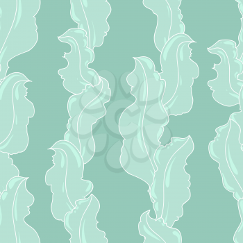 Seamless abstract hand-drawn pattern looks like grass.