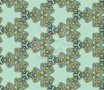 Seamless abstract kaleidoscope ornate pattern.