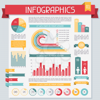 Infographics elements collection set 1.