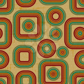 Retro grunge abstract seamless pattern.