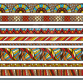 Ethnic background design with hand drawn ornament.