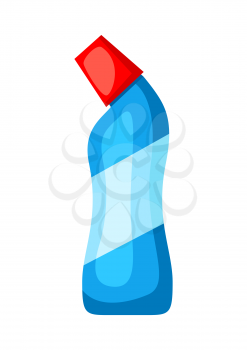 Icon bottle of spray means for washing. Illustration solated on white background.