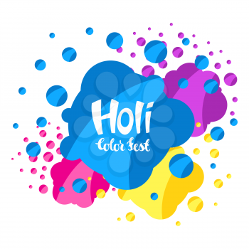 Happy Holi colorful background. Party banner for color celebration or festival.