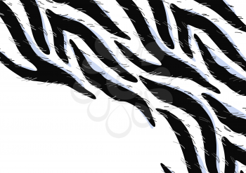 Background with decorative zebra print. Animal trendy stylized ornament, fur texture.