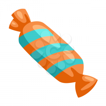 Illustration of candy. Food item for bars, restaurants and shops. Icon or promotional image.