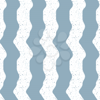 Primitive geometric retro pattern with the azure waves of the sea. Fresh and clean blue background for relaxation.