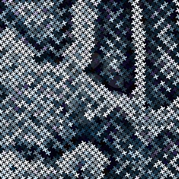 Blue mosaic imitating a snake skin. There is an option in the vector.