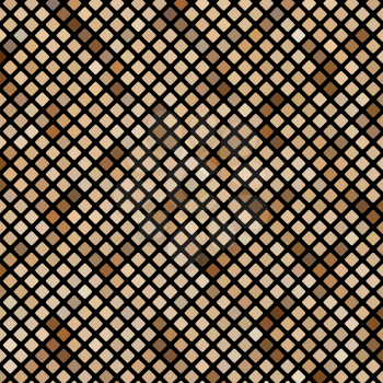 Brown mosaic imitating a snake skin. There is an option in the vector.