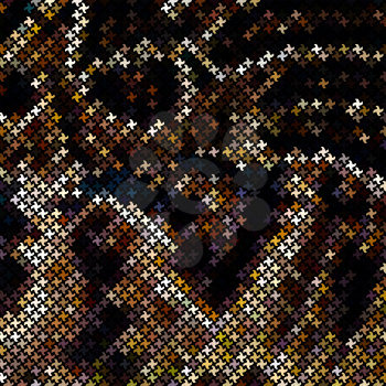 Brown abstract mosaic background. There is a variant in a vector.