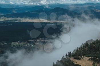 Montenegro, national park Durmitor, mountains and clouds