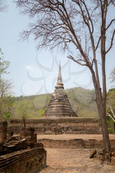 Wat Phra si rattana mahathat or Wat Phra Prang in sri Satchanalai historical park, Sukhothai Province, Thailand.