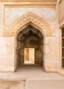 Archways at Shaikh Isa bin Ali House in Al Muharraq, Bahrain, Middle East