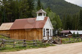 Town hall and museum rebuilt after fire in ghost town of St Elmo in Colorado
