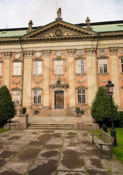 Facade of House of Nobility in Gamla Stan, Stockholm, Sweden